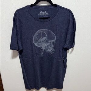 Headline Shirts Navy Skull Graphic Tee